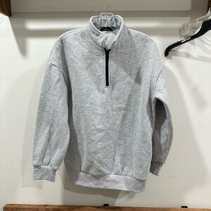Gray Half-Zip women’s Sweater